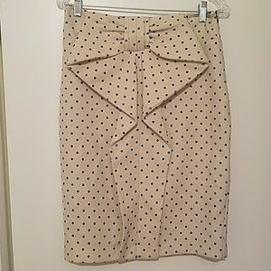 Polka Dot Pencil Skirt